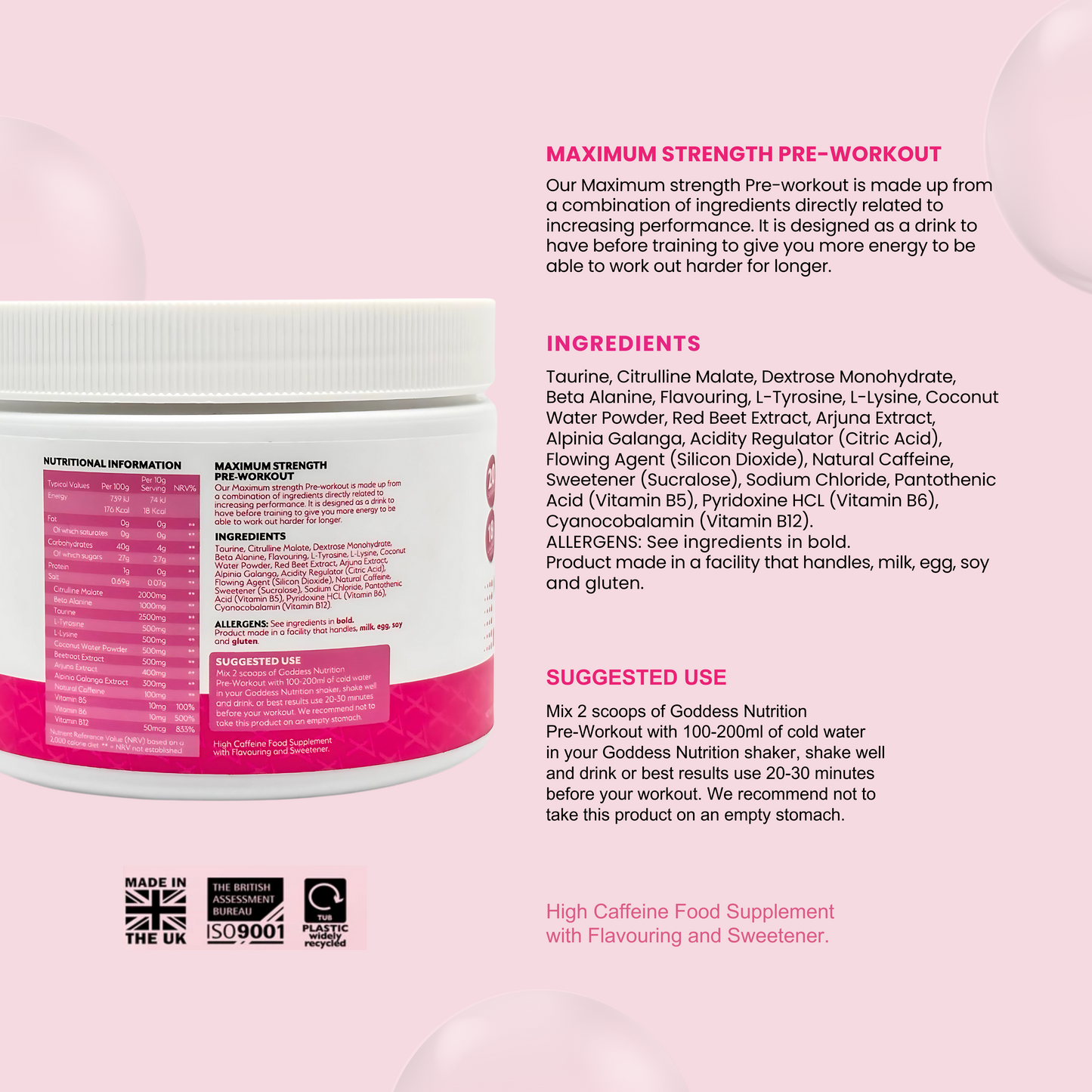 Pre-Workout Pink Lemonade