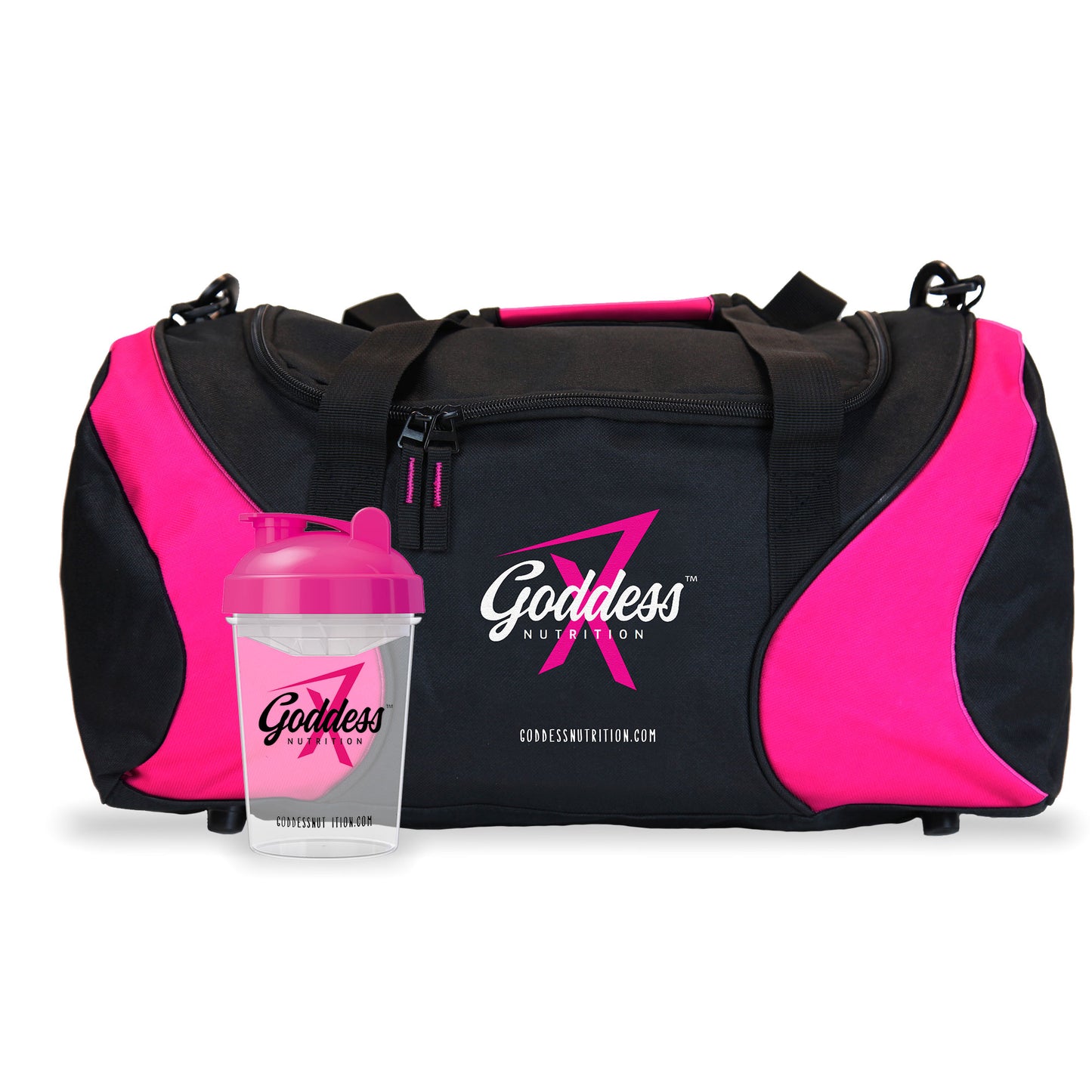 Goddess Nutrition Gym Bag and Shaker Combo