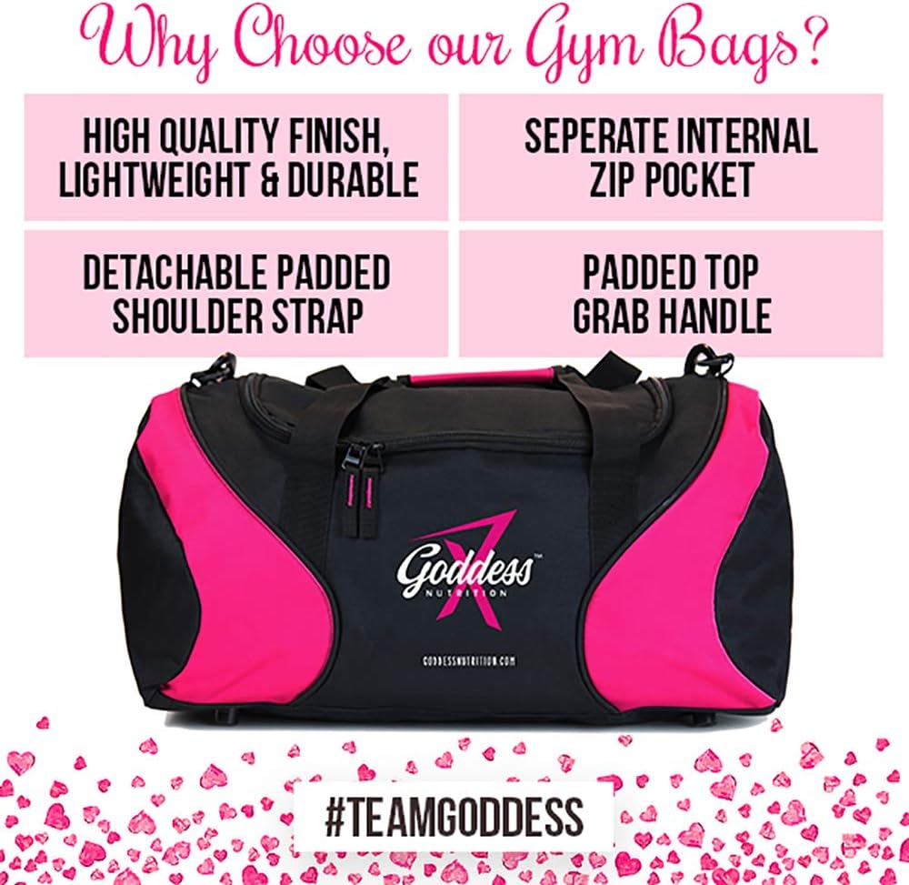 Black and Pink Gym Bag