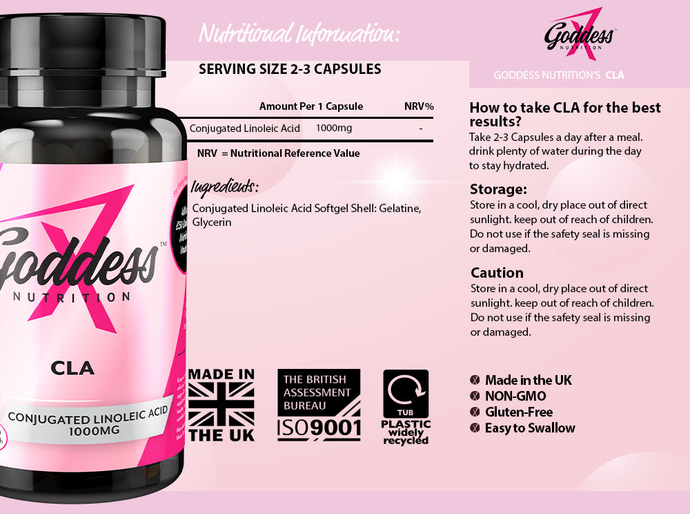 Made in UK CLA by Goddess Nutrition
