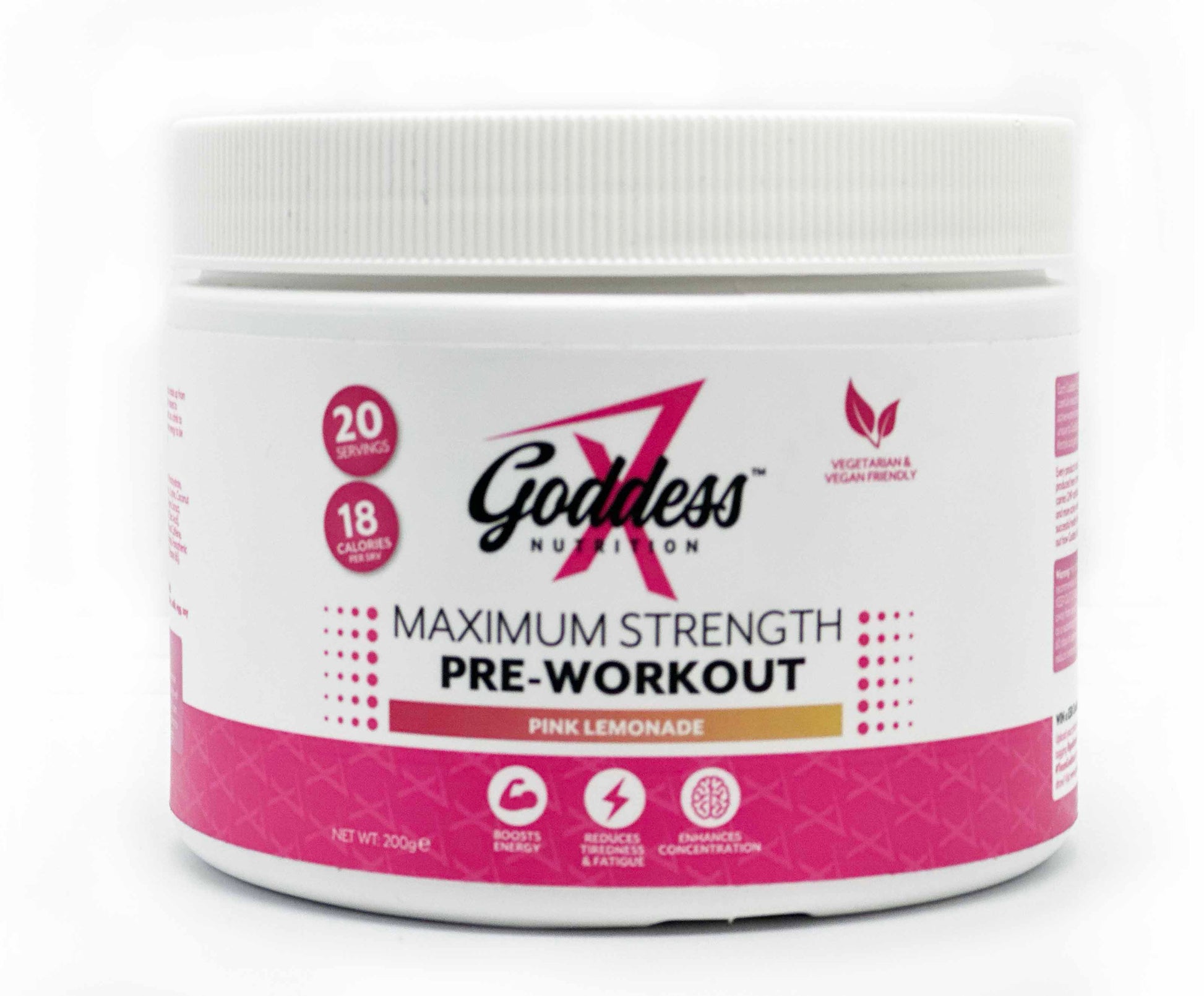 Goddess Nutrition Pre Workout Pink Lemonade