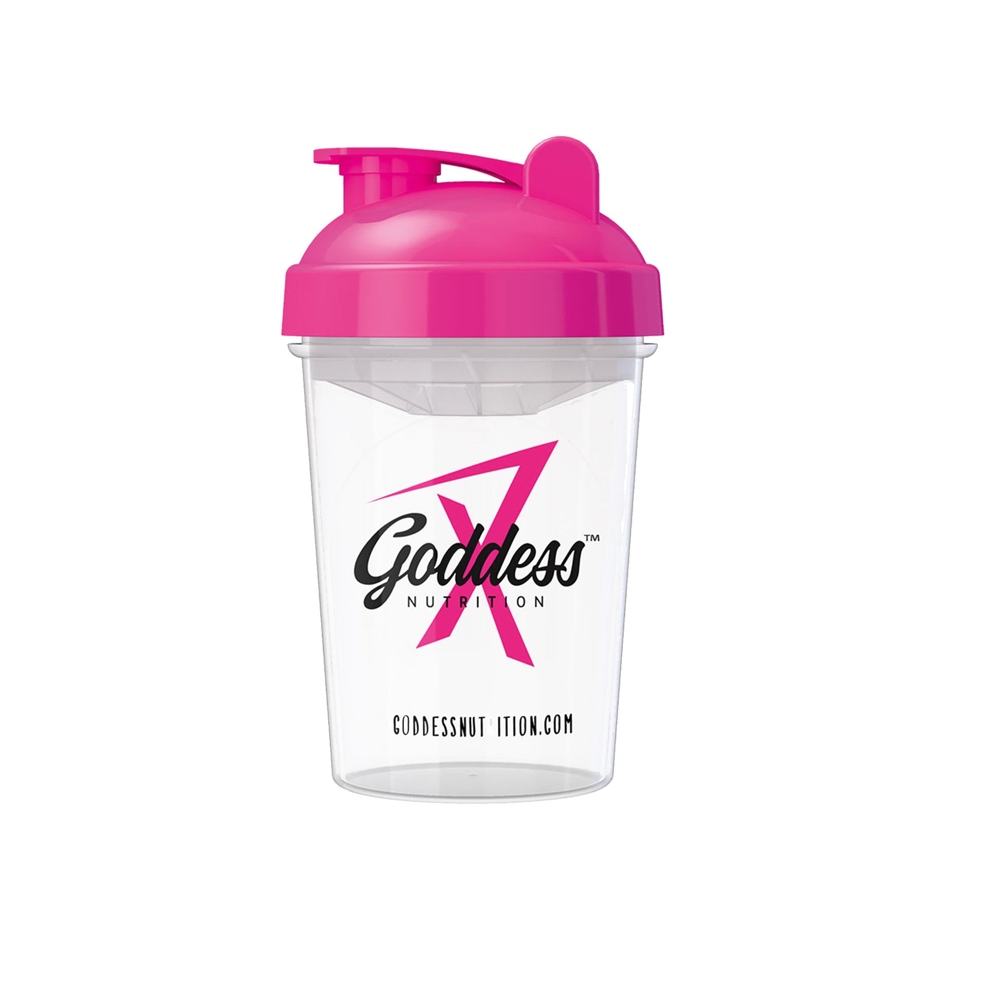 Goddess Nutrition Transparent Gym Shaker for Pre-workout or Protein